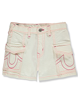 True Religion Girls' Twill Cargo Shorts