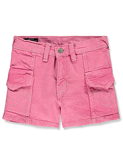 True Religion Girls' Denim Heart Shorts