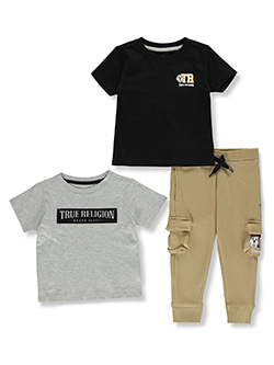 True Religion Boys' 3-Piece Buddha Joggers Set Outfit