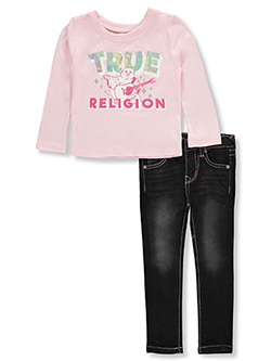 True Religion Girls' 2-Piece Jeans Set Outfit