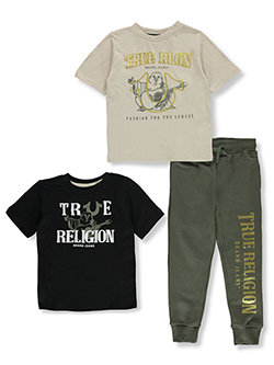 True Religion Boys' 3-Piece Joggers Set Outfit