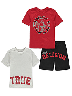 True Religion Boys' 3-Piece Shorts Set Outfit