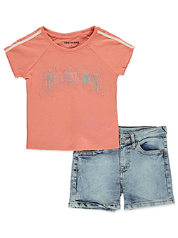 True Religion Girls' 2-Piece Shorts Set Outfit