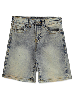 True Religion Denim Shorts with Horseshoe Flap Pockets