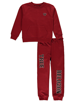True Religion Boys' Fleece Sweatshirt and Joggers Set