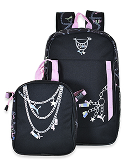 Puma Kids Backpack with Chain Pattern Design