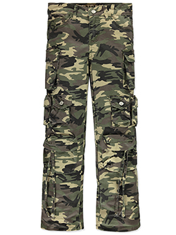 VIP Jeans Girls' Cargo Pants with Side Pockets