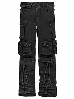 VIP Jeans Girls' Cargo Jeans with Utility Pockets
