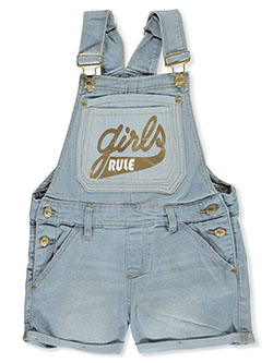 Chillipop Girls Acid Wash Denim Shortalls