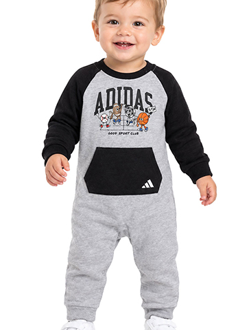 Adidas Baby Boys' Raglan Sleeve Bodysuit - CookiesKids.com