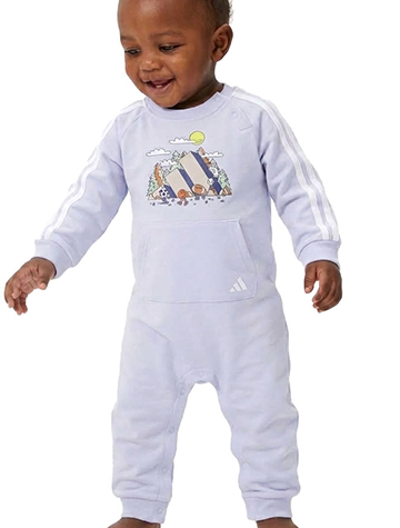 Adidas Baby Boys' Onsie Sport Tracksuit with Three Stripe Accent - CookiesKids.com