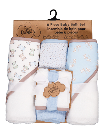Baby Essentials 6-Piece Baby Bath Set - CookiesKids.com