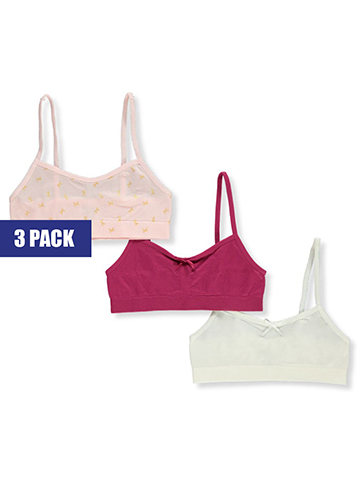 Sweet N Sassy Girls' 3-Pack Bras - CookiesKids.com
