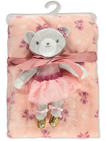 Duck Duck Goose Baby Girls' 2-Piece Blanket & Plush Toy - CookiesKids.com