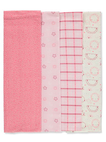 Duck Duck Goose Baby Girls' 4-Pack Receiving Blankets - CookiesKids.com