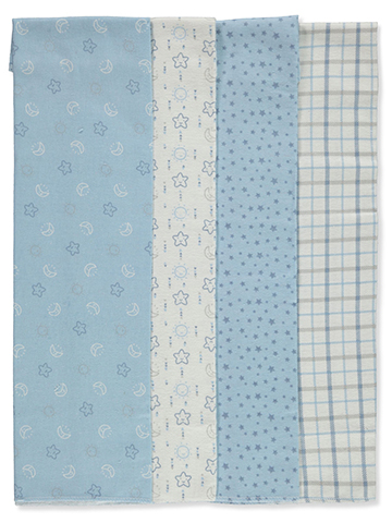 Duck Duck Goose Baby Boys' 4-Pack Receiving Blankets - CookiesKids.com