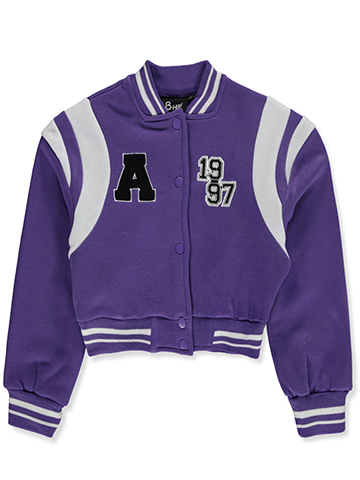 B-Hip Girls' Fleece Varsity Jacket - CookiesKids.com
