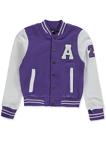 B-Hip Girls' Fleece Varsity Jacket - CookiesKids.com