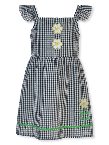 Real Love Girls' Seersucker Flower Dress - CookiesKids.com