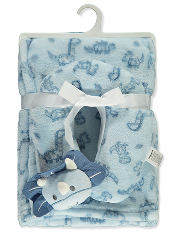 Duck Duck Goose Baby Boys' 2-Piece Baby Blanket With Neck Pillow - CookiesKids.com