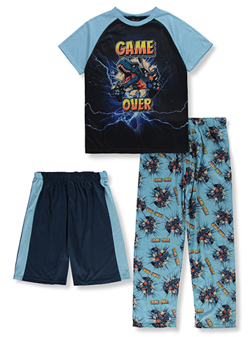 Quad Seven Boys' 3-Piece Dino Pajamas Set - CookiesKids.com