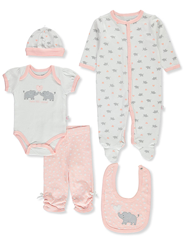 Little & Loved Baby Girls' 6-Piece Layette Gift Set - CookiesKids.com