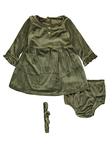 Girls' Ruffled Dress and Diaper Cover Set - CookiesKids.com