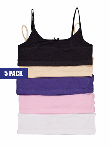 Girls' 5-Pack Training Bra Set - CookiesKids.com