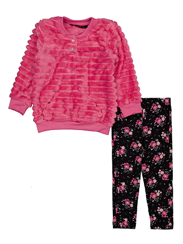 Delia's Baby Girls' 2-Piece Textured Sweatshirt and Floral Leggings Set - CookiesKids.com