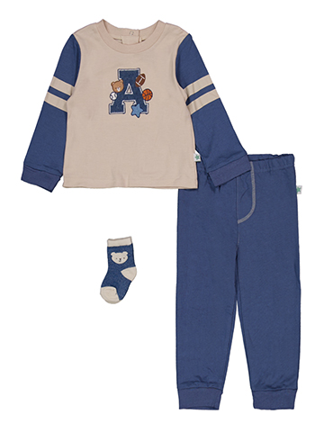 Millie & Myles Baby Boys' Athletic Long-Sleeve Top and Joggers Set - CookiesKids.com