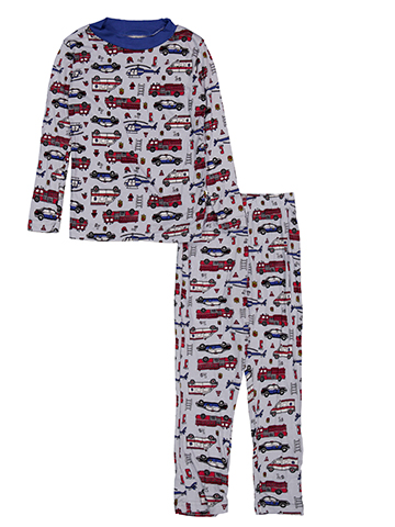 Millie & Myles Boys' Emergency Vehicle Pajama Set - CookiesKids.com