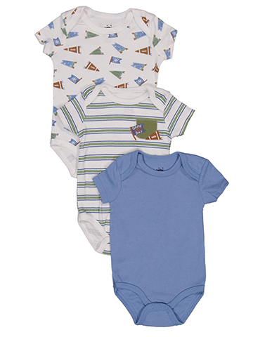 Millie & Myles Baby Boys' Bodysuit Set Three-Pack - CookiesKids.com