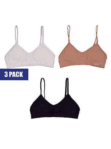 Delia's Girls' Training Bra 3-Pack Bralette Set - CookiesKids.com