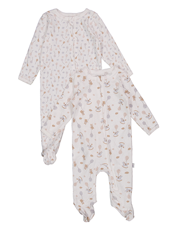 Duck Duck Goose Baby Boys' Zip-Up Balloon Print Footie Coverall Set - CookiesKids.com