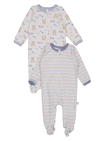 Duck Duck Goose Baby Boys' Two-Pack Zip-Up Footie Coverall - CookiesKids.com