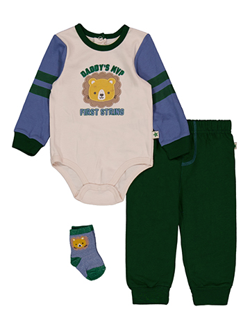 Millie & Myles Baby Boys' Daddy's MVP Three-Piece Set - CookiesKids.com