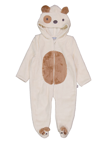 Duck Duck Goose Baby Boys' Plush Dog Hooded Romper - CookiesKids.com