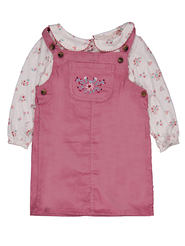 Real Love Baby Girls' 2-Piece Floral Corduroy Jumper and Blouse Set - CookiesKids.com