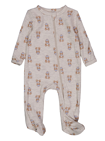 Duck Duck Goose Baby Boys' Long-Sleeve Teddy Bear Footie Romper - CookiesKids.com