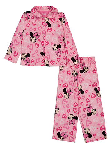 Disney Minnie Mouse Girls' Pajama Jacket and Pants Set - CookiesKids.com