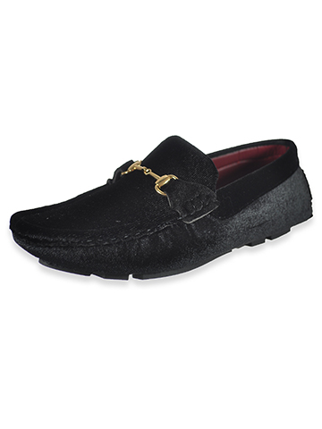 Jodano Boys' Velvet Driving Moccasins Shoes - CookiesKids.com