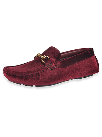 Jodano Boys' Velvet Driving Moccasins Shoes - CookiesKids.com