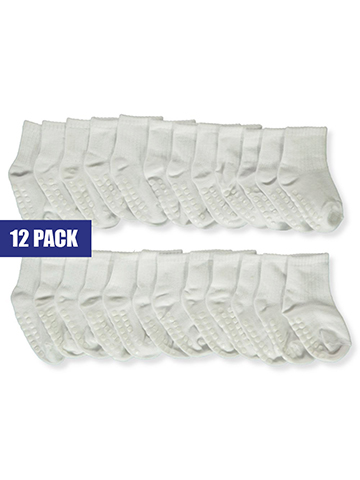 Asha Baby Unisex 12-Pack Grippy Socks - CookiesKids.com