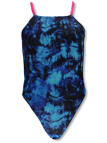 Famous Maker Girls' Tie Dye 1-Piece Swimsuit - CookiesKids.com