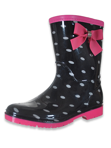 Henry Ferrera Girls' Dot Rainboots - CookiesKids.com