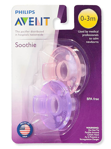 Avent 2-Pack Soothie Pacifiers - CookiesKids.com