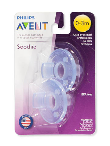 Avent 2-Pack Soothie Pacifiers - CookiesKids.com
