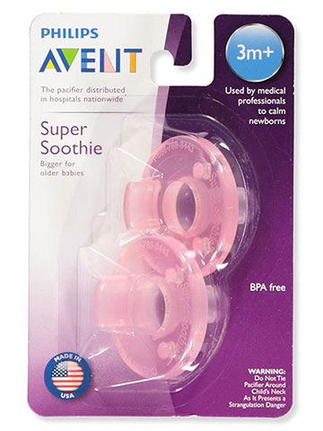 Avent 2-Pack Super Soothie Pacifiers - CookiesKids.com