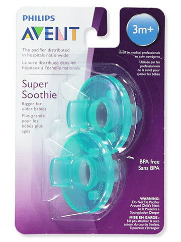 Avent 2-Pack Super Soothie Pacifiers - CookiesKids.com