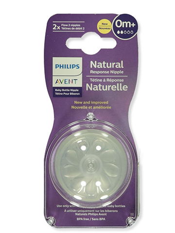 Avent 2-Pack Natural Newborn Flow Nipples - CookiesKids.com